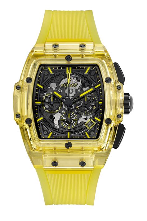 hublot yellow sapphire watch|Hublot spirit of big bang.